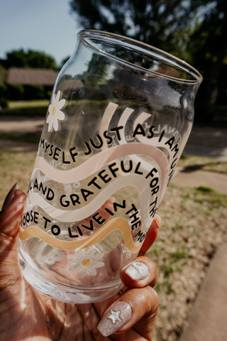 Mama Affirmation Glass Cup